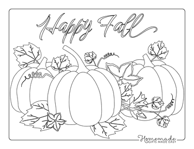 Pumpkin Coloring Pages Line Drawing Fall Pumpkin on Vine