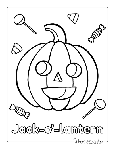 Pumpkin Coloring Pages Simple Happy Carved Pumpkin Preschoolers