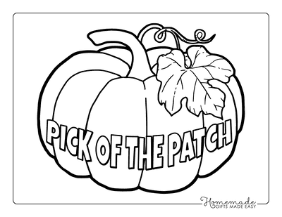 Pumpkin Coloring Pages Wood Cut Style Print Pumpkin With Vine