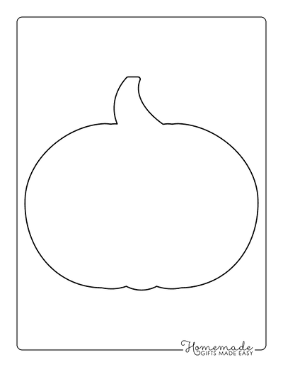 Pumpkin Outline 1 Large Blank
