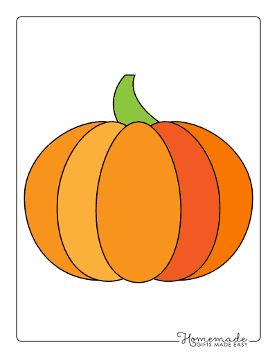 Pumpkin Outline 1 Large Color