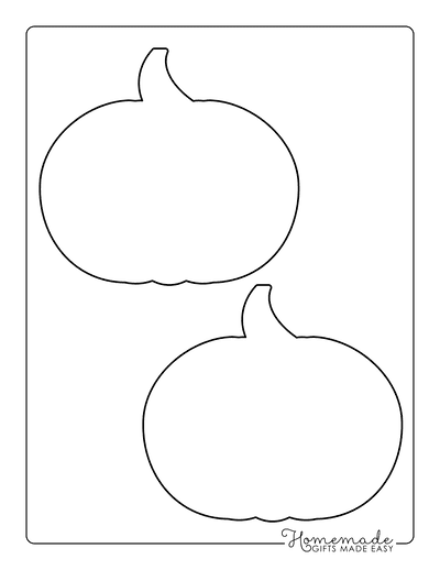 Pumpkin Outline 1 Medium Blank