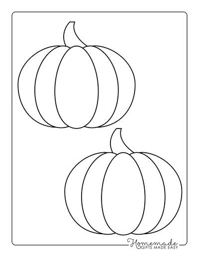 Pumpkin Outline 1 Medium Template
