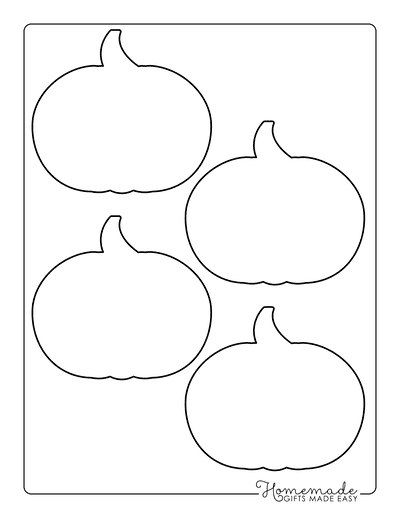 Pumpkin Outline 1 Small Blank
