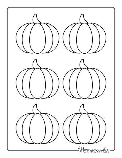 Pumpkin Template Printable Outlines & Patterns for Crafts