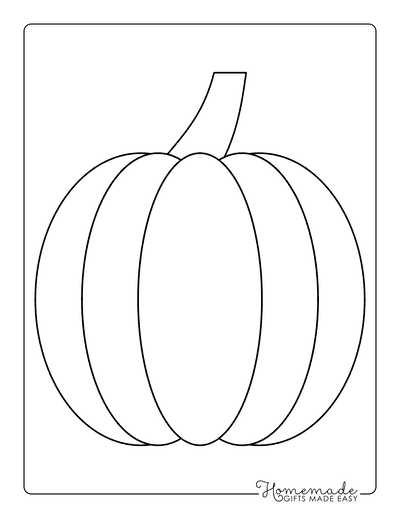 Pumpkin Outline 2 Large Outline