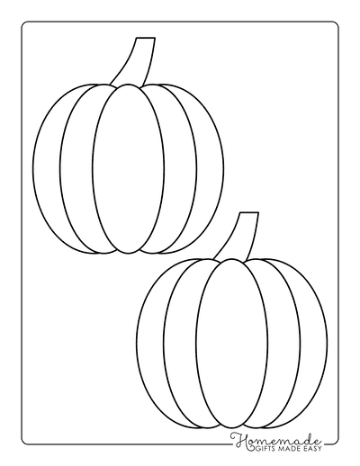 Pumpkin Outline 2 Medium Template