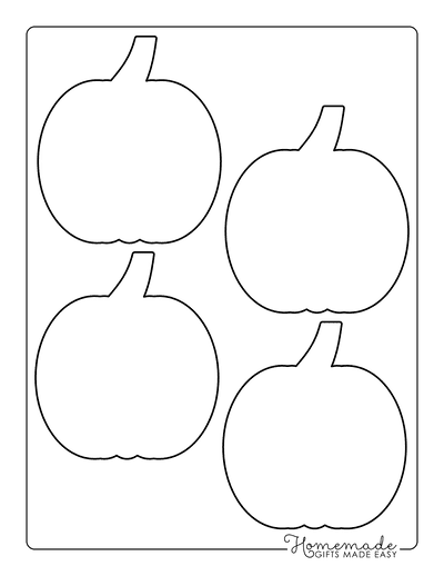 Pumpkin Outline 2 Small Blank