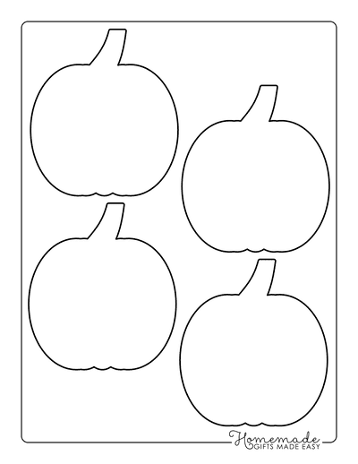 Pumpkin Template Printable Outlines & Patterns for Crafts