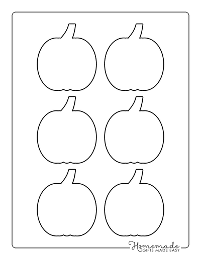 Pumpkin Outline 2 Xsmall Blank