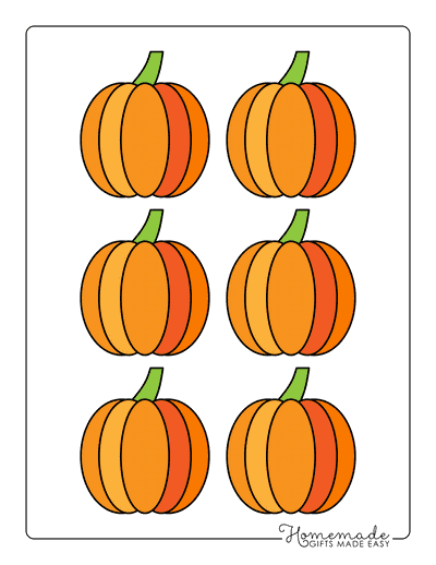 Pumpkin Outline 2 Xsmall Color