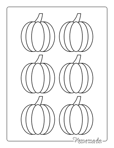 Pumpkin Outline 2 Xsmall Template