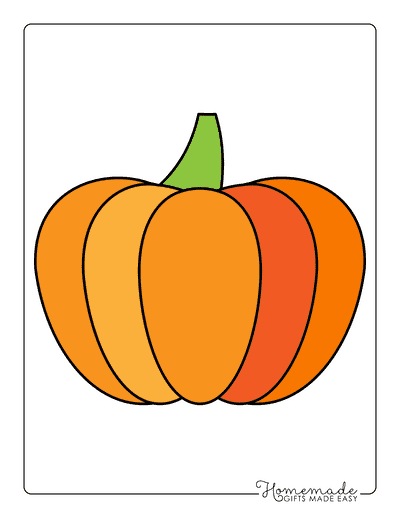Pumpkin Outline 3 Large Color