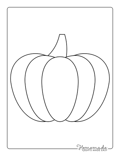 Pumpkin Outline 3 Large Template