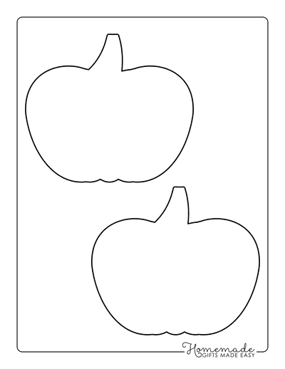 Pumpkin Outline 3 Medium Blank