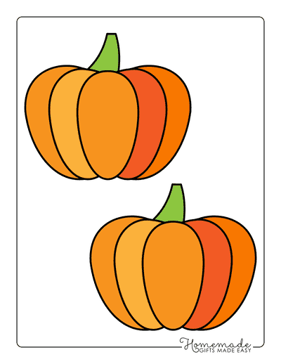 Pumpkin Outline 3 Medium Color