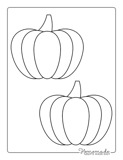Pumpkin Outline 3 Medium Template
