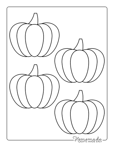 Pumpkin Outline 3 Small Template