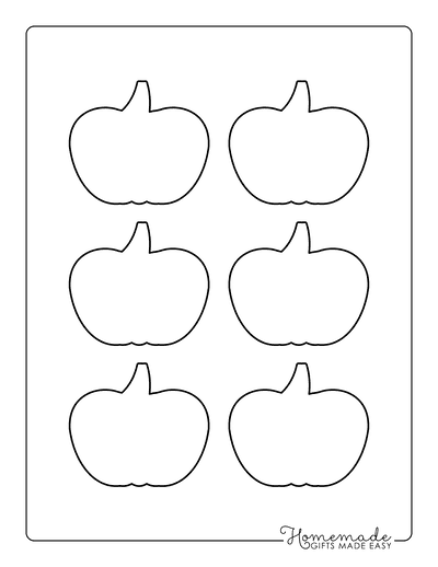 Pumpkin Outline 3 Xsmall Blank