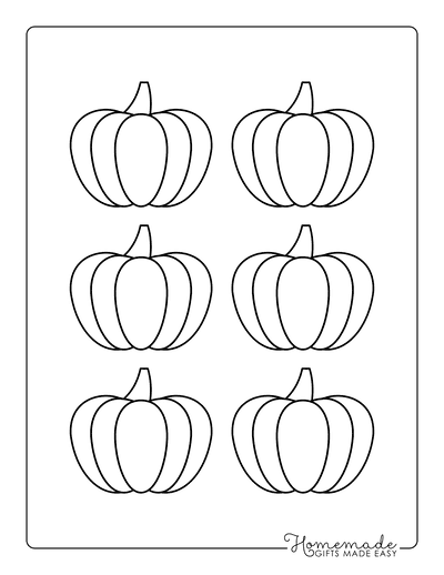 Pumpkin Outline 3 Xsmall Template