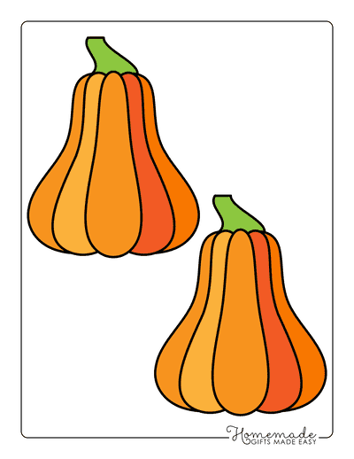 Pumpkin Outline 4 Medium Color