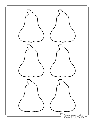 Pumpkin Outline 4 Xsmall Blank