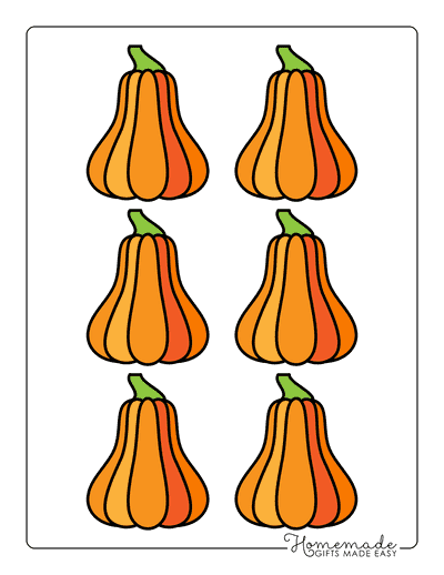 Pumpkin Outline 4 Xsmall Color
