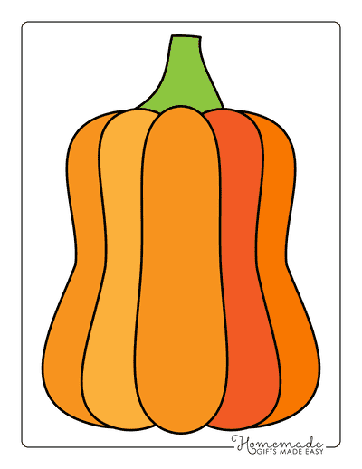 Pumpkin Outline 5 Large Color