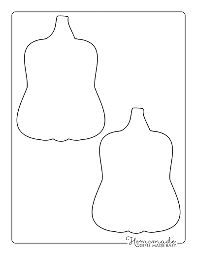 Pumpkin Outline 5 Medium Blank