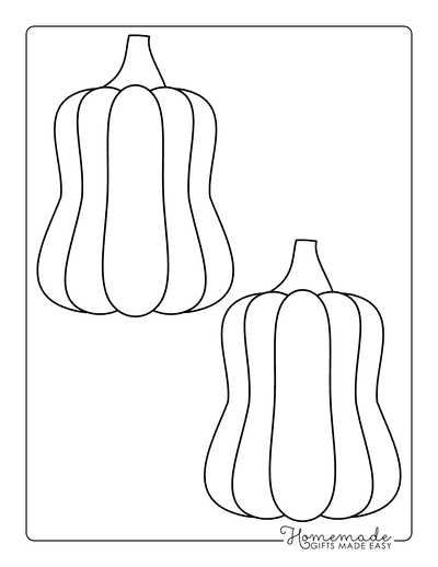 Pumpkin Outline 5 Medium Template