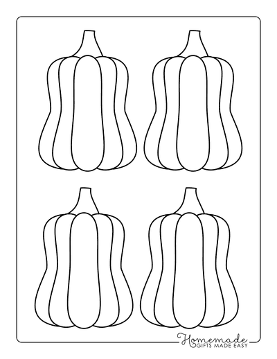 Pumpkin Outline 5 Small Template