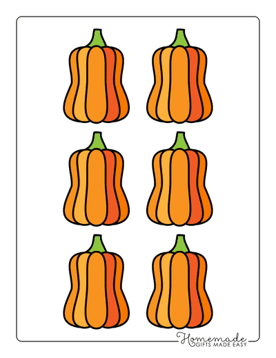 Pumpkin Outline 5 Xsmall Color