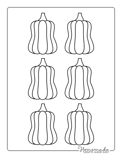 Pumpkin Outline 5 Xsmall Template