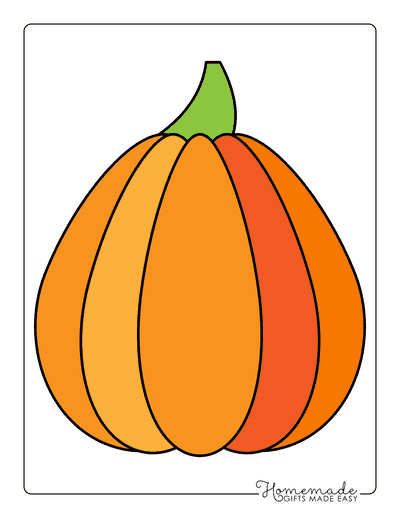 Pumpkin Outline 6 Large Color