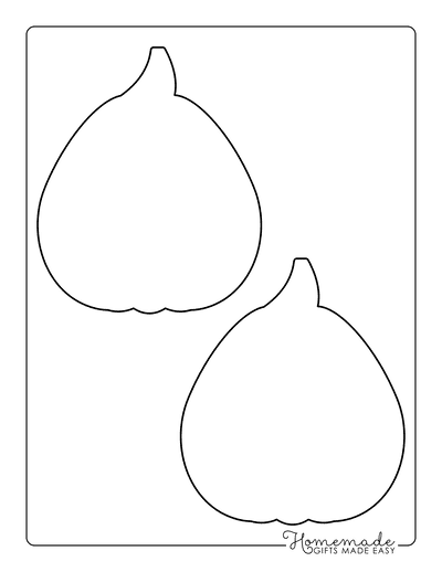 Pumpkin Outline 6 Medium Blank