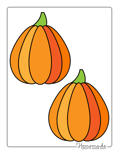 Pumpkin Outline 6 Medium Color