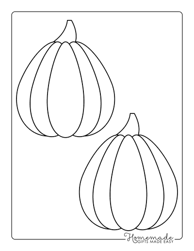 Pumpkin Outline 6 Medium Template