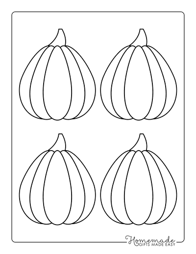 Pumpkin Outline 6 Small Template