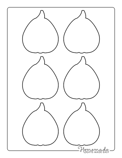 Pumpkin Outline 6 Xsmall Blank