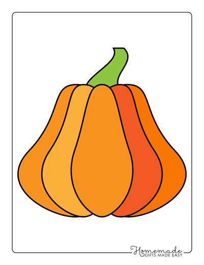 Pumpkin Outline 7 Large Color