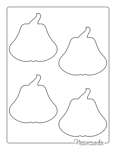 Pumpkin Outline 7 Small Blank