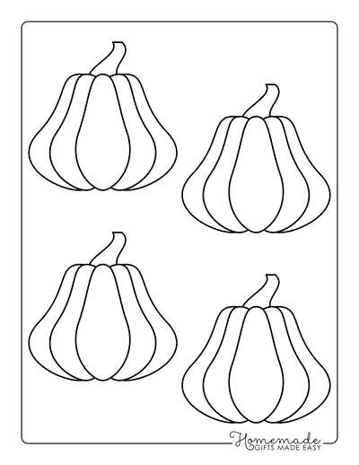 Pumpkin Outline 7 Small Template