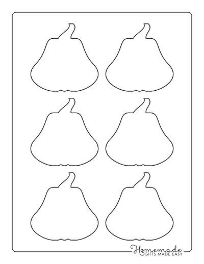 Pumpkin Outline 7 Xsmall Blank