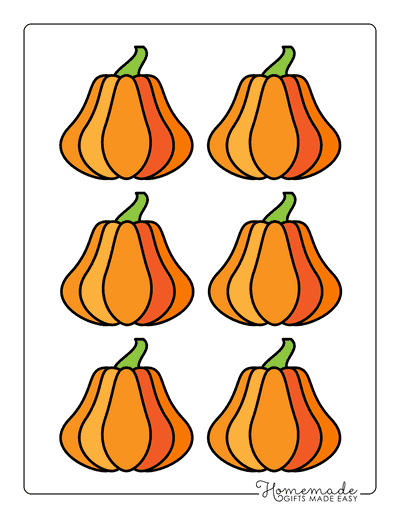 Pumpkin Outline 7 Xsmall Color