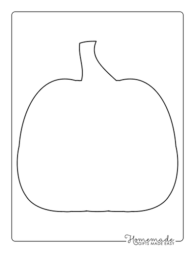 Pumpkin Outline 8 Large Blank
