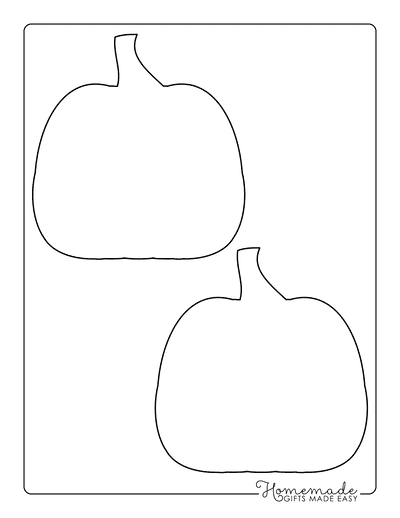Pumpkin Outline 8 Medium Blank