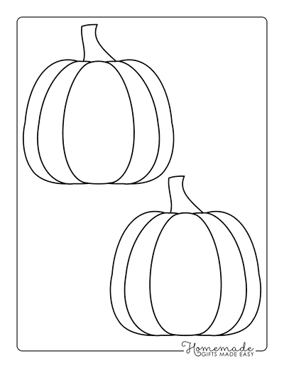 Pumpkin Outline 8 Medium Template