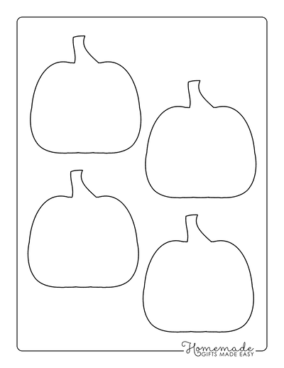 Pumpkin Outline 8 Small Blank