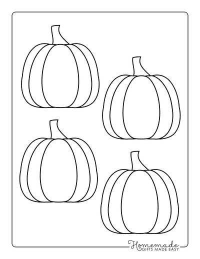 Pumpkin Outline 8 Small Template