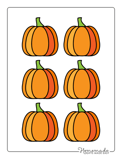 Pumpkin Outline 8 Xsmall Color